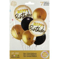 Набор воздушных шаров 7 шт Happy Birthday XT-152