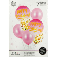 Набор воздушных шаров 7 шт Happy Birthday XT-186