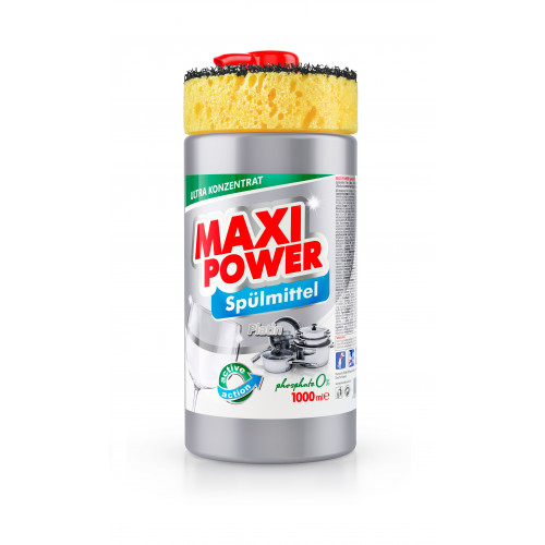 Средство для мытья посуды Maxi Power Platin 1л