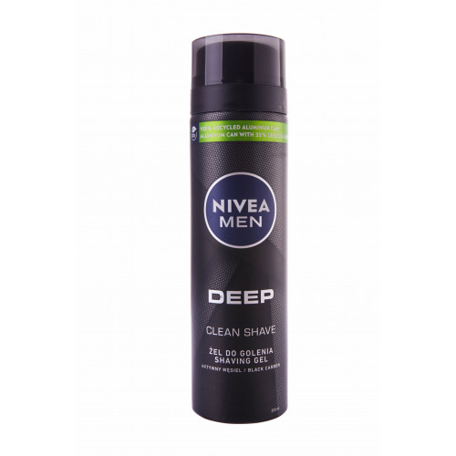 Гель для гоління Nivea Men Deep Black Carbon 200 мл