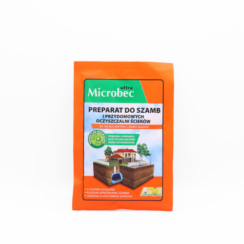 Засіб Microbec Ultra для вигрібних ям та септиків лимон 25 гр