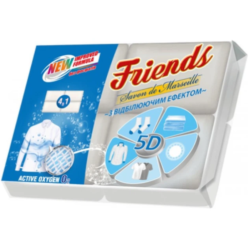 Мыло Friends хозяйственное с отбеливающим эффектом 4 шт по 115 гр