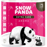 Туалетная бумага Снежная панда Extra Care Aroma 3 слоя 4 шт