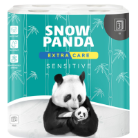 Туалетний папір Сніжна панда Extra Care Sensitive 3 шари 8 шт