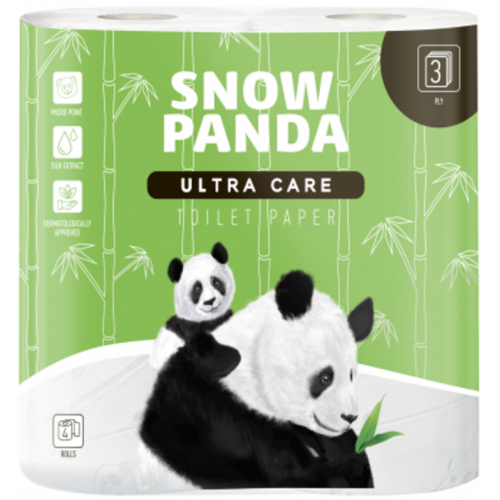 Туалетний папір Сніжна панда Ultra Care 3 шари 4 шт