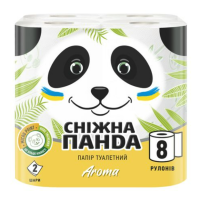 Туалетная бумага Снежная панда Aroma 2 слоя 8 шт