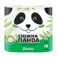 Туалетная бумага Снежная панда Bamboo  2 шари 4 шт