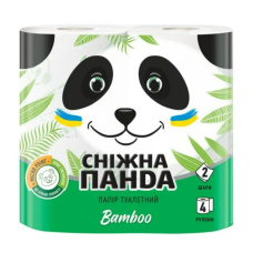 Туалетная бумага Снежная панда Bamboo  2 шари 4 шт