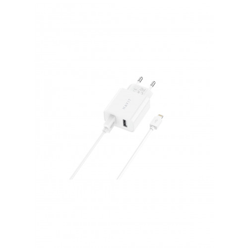 Зарядний пристрій HAVIT HV-ST115 2USB з кабелем Lightning