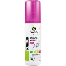 Спрей для дітей Vaco Kids від комарів кліщів та мошок 3в1 від 1 року 80 мл