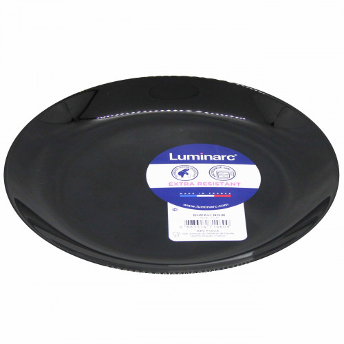 Тарілка десертна кругла Luminarc Diwali  Black 19 см №Р0789