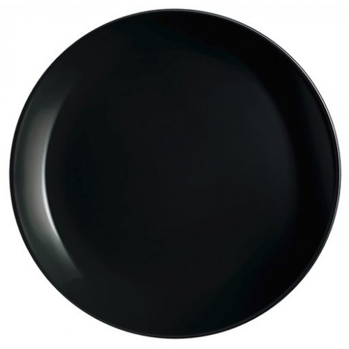 Тарілка обідня кругла Luminarc Diwali  Black 25 см №Р0867