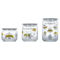 Набор банок Luminarc Plano Cooking Time (0.5л,0.75л,1л) Р8454