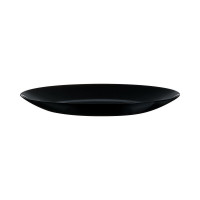 Тарілка обідня кругла Zelie Black 25 cм V3821/Q8454/V7145