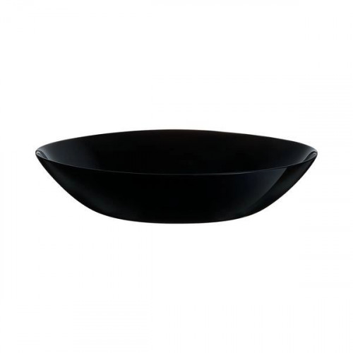 Тарілка глибока кругла Zelie Black 20 cм №Q8455/V3890