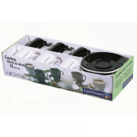 Набор чайный Luminarc Carine Black&White 12 пр 220 мл D2371