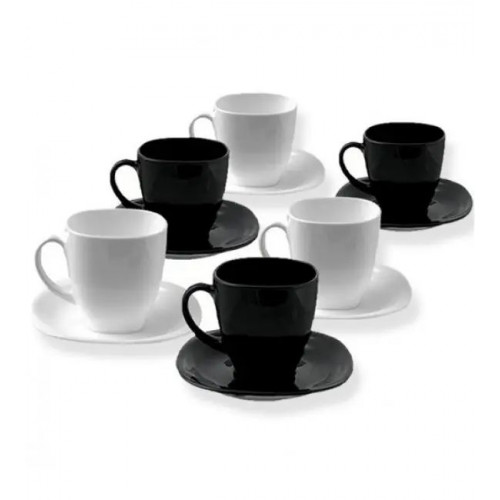 Набір чайний Luminarc Carine Black&White 12 ін 220 мл D2371