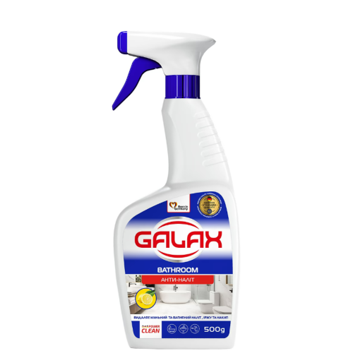 Средство для мытья ванной и сантехники Galax das Power Clean Антиналіт 500 мл