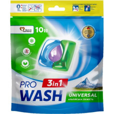 Капсулы для стирки ProWash 3в1 Альпийская свежесть дой-пак 10 шт
