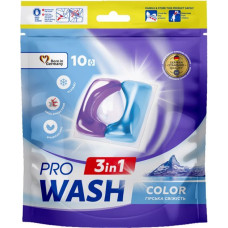 Капсулы для стирки ProWash 3в1 Горная свежесть дой-пак 10 шт