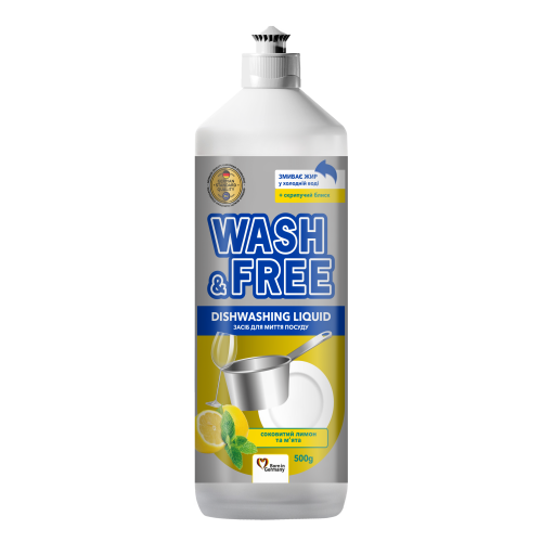 Мийний засіб Wash&Free лимон м'ята 500 мл