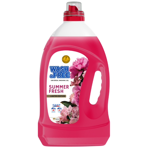 Гель для прання Wash&Free Summer Fresh 3,8 л