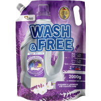 Гель для стирки Wash&Free Жасмин и Лаванда дой-пак 2 л