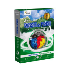 Пральний порошок Wash&Free Гірська свіжість 400 гр