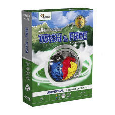 Пральний порошок Wash&Free для ручного прання Гірська свіжість 400 гр