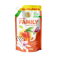 Рідке крем-мило For my FAMILY Магнолія та персик дой-пак 560 мл