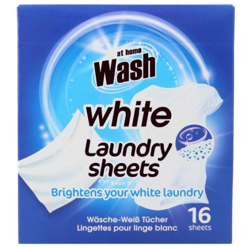 Салфетки для стирки At Home Laundry Sheets White 16 шт