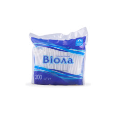 Ватні палички Вiола Поліетиленова упаковка 200 шт