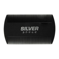Гребешок для волос Silver Style двухсторонний черный 8.8 см RG-011